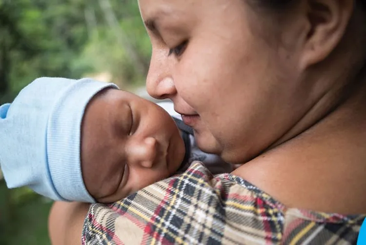 Mother and baby