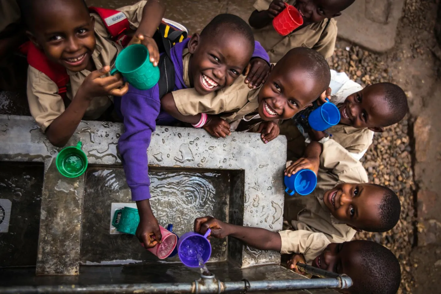 children water point Burundi