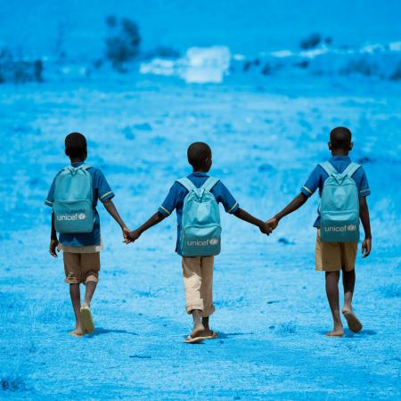 children walking unicef