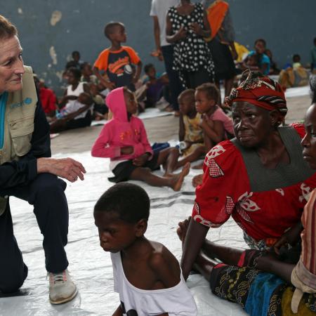Henrietta Fore visits devastated Mozambique