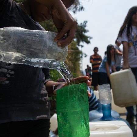 fetching water