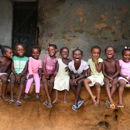 des enfants à Abidjan