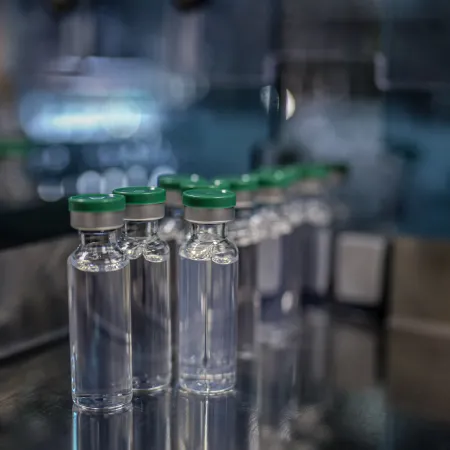 On 24 February 2021, COVID-19 vaccine vials are produced for the COVAX facility at a manufacturer in Pune, a city located in the western Indian state of Maharashtra.