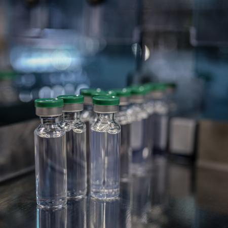 On 24 February 2021, COVID-19 vaccine vials are produced for the COVAX facility at a manufacturer in Pune, a city located in the western Indian state of Maharashtra.