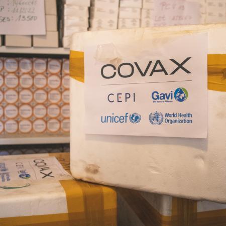 April 21, 2021 - Goma, North Kivu Province, DR Congo. Nearly 100,000 doses of COVID-19 vaccine arrived in Goma thanks to the COVAX program. They will be deployed in the provinces of North and South Kivu.