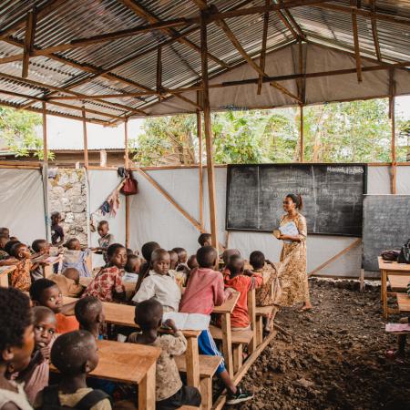 Ecole primaire Philéo est situé à Goma ; elle est constituée de 642 élèves dont 358 filles et 284 garçons. Tous sont déplacés.