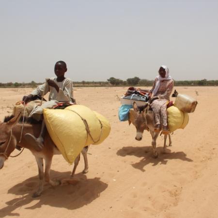 On 27 April 2023, as conflict escalates in Sudan, refugees arrive in the Chadian village of Koufroun, which is situated on the Chad-Sudan border.