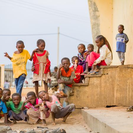 Children playing in East Madani, Sudan.
