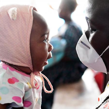 A mother and baby in DRC.