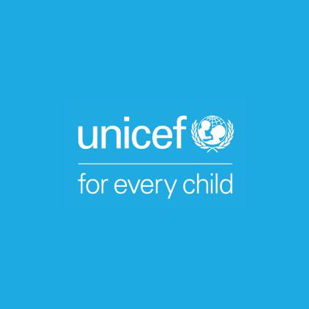 UNICEF For Every Child blue logo.