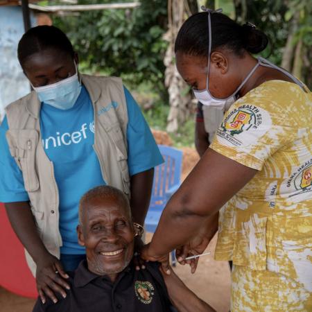 person receiving a vaccination