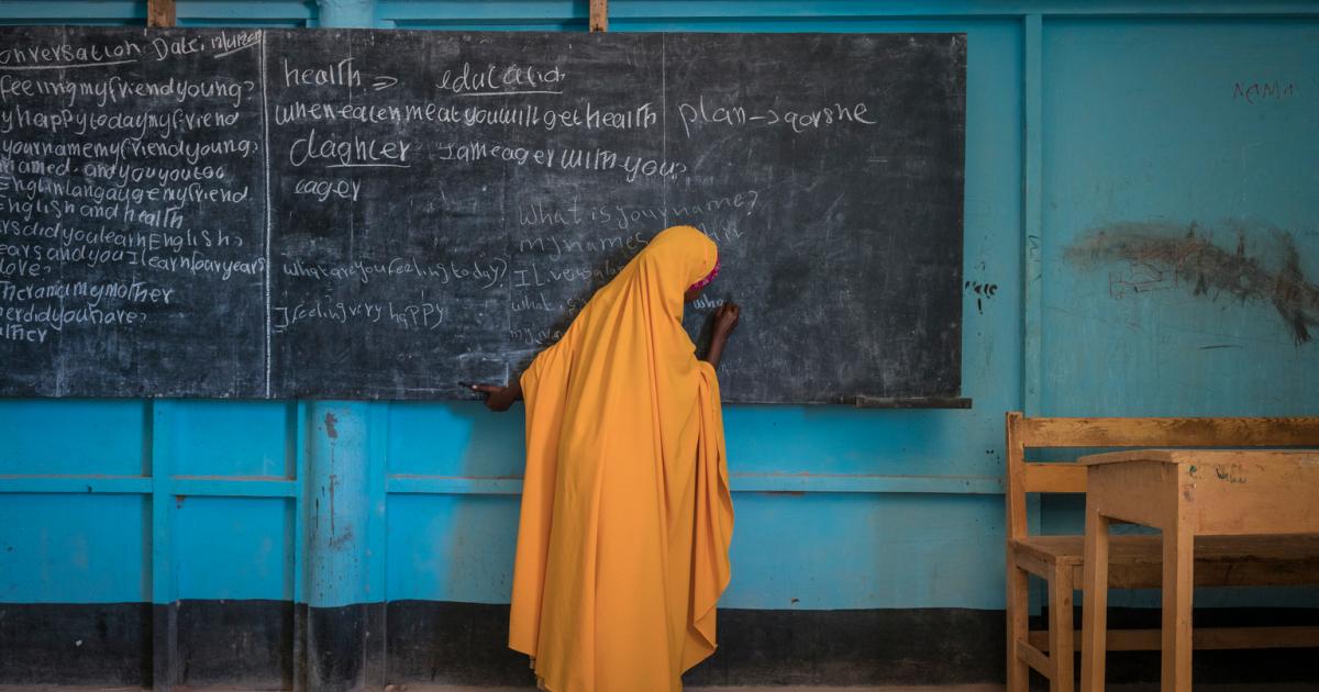 Image result for somalia chalkboard school