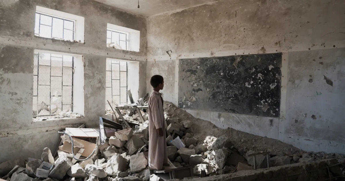 As the school year starts in Yemen, 2 million children are out of ...