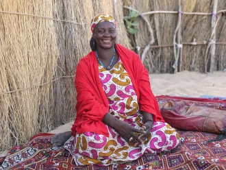 Aissata, a symbol of the fight against maternal and neonatal tetanus in Mali.