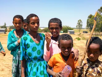 Children in Ethiopia.