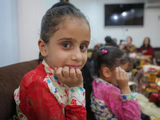 A little girl in Syria