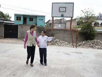 directrice générale de l’UNICEF, Henrietta Fore, en visite au Honduras