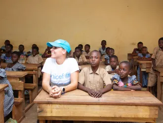 Sophie Chavanel est la chef de la communication pour le développement pour l’UNICEF en RDC.