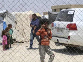 garcon au camp Al-Hol en Syrie