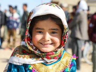 Rangina, 7 years old, is from Mazar-e-Sharif, a northern province in Afghanistan. Her dream is to become an engineer so that she can provide water for her village.