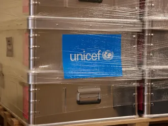 UNICEF humanitarian supplies