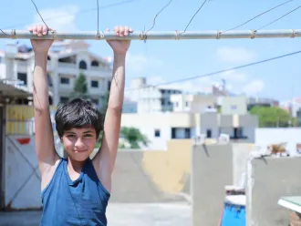 Bahaa, 13 years old Lebanese child, decided to work during summer time to support his parents in generating income for the family. 