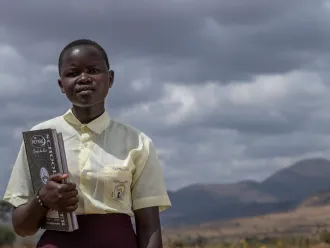 Getrude Muge, 17, photographed at her home is a student at Tik Seed Secondary School .