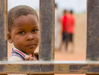 On 4 June, a portrait of a child in East Madani.