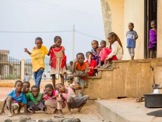 Children playing in East Madani, Sudan.