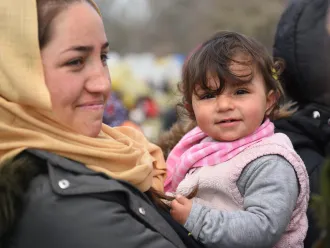 On 7 March 2020, refugees and migrants gather at the Pazarkule border crossing near Edirne, Turkey, hoping to cross over into Greece.