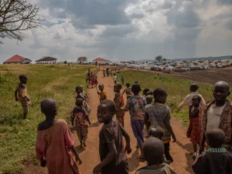 Loda camp is one of around 87 displacement camps in Ituri province. The population includes around 1,500 children.