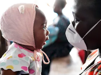A mother and baby in DRC.