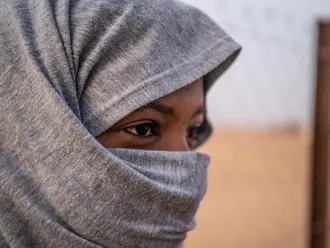 Amina 17 from Dafur dreams of an education.