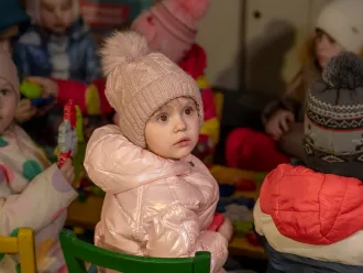Ukraine two years: Children in frontline areas forced to spend up to 5,000 hours – equivalent to nearly 7 months - sheltering underground