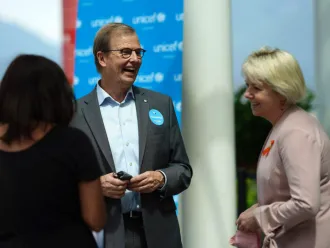 David Morley and Dr. Bonnie Henry